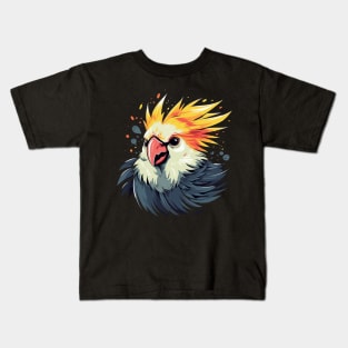 Cockatiel Smiling Kids T-Shirt